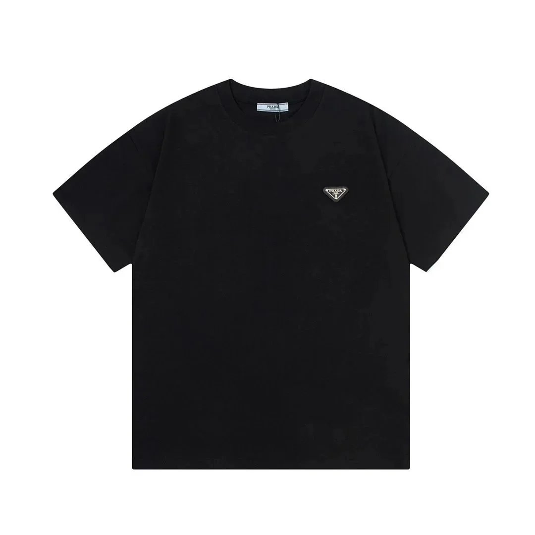 Prada T-Shirts Short-Sleeve Logo T-Shirt — 02