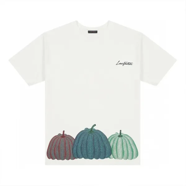 Louis Vuitton x Yayoi Kusama Pumpkin Print White T-Shirt - 1