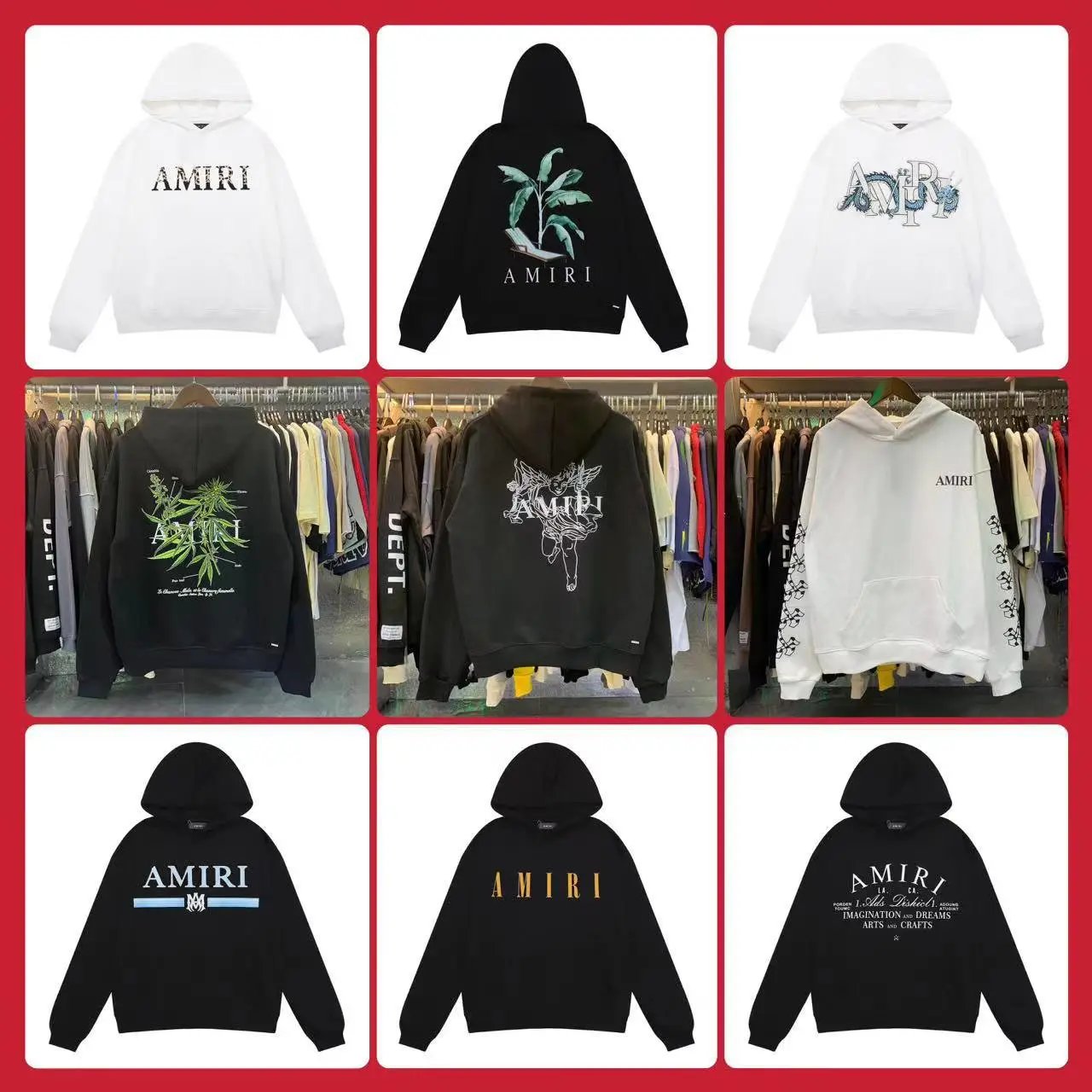 Amiri Black Hoodie