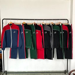 Velvet color-blocked