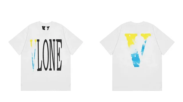 VLONE T-Shirts Short-Sleeve V Logo Graphic Print product detail image 9