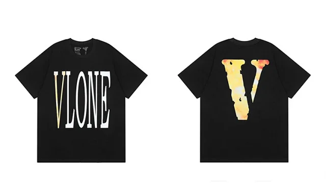 VLONE T-Shirts Short-Sleeve V Logo Graphic Print product detail image 17