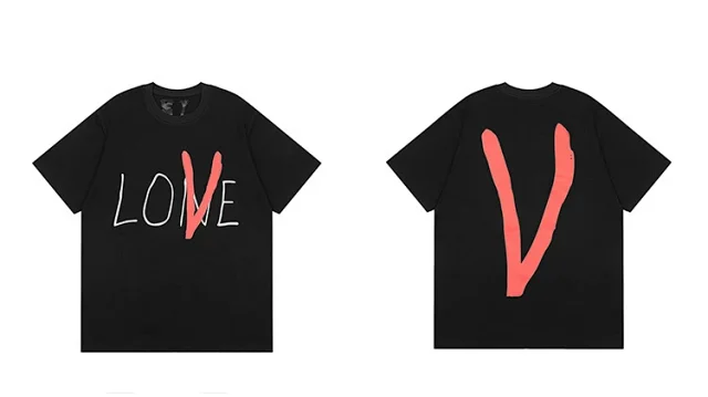 VLONE T-Shirts Short-Sleeve V Logo Graphic Print product detail image 8