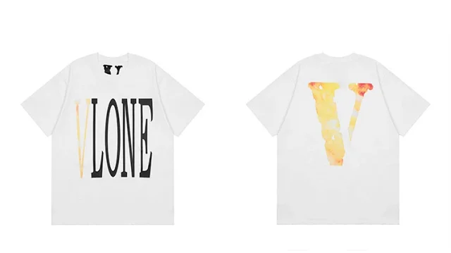 VLONE T-Shirts Short-Sleeve V Logo Graphic Print product detail image 16