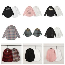 Unisex plaid long sl
