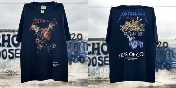 Metallica x Fear of God Fourth Collection Black Graphic T-Shirt - 1