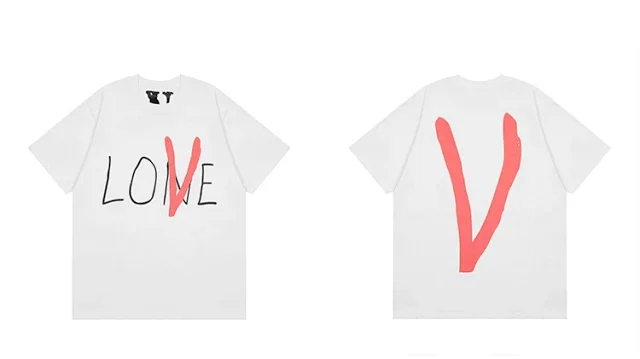 VLONE T-Shirts Short-Sleeve V Logo Graphic Print product detail image 7