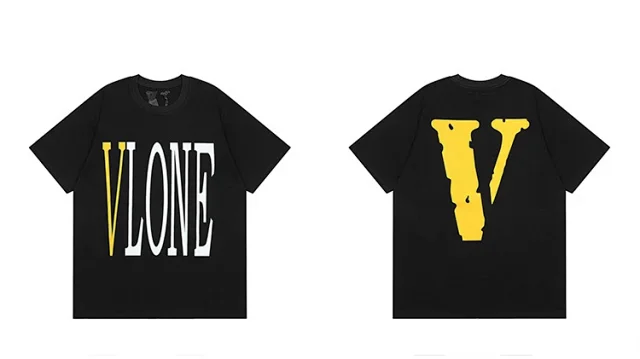 VLONE T-Shirts Short-Sleeve V Logo Graphic Print product detail image 15