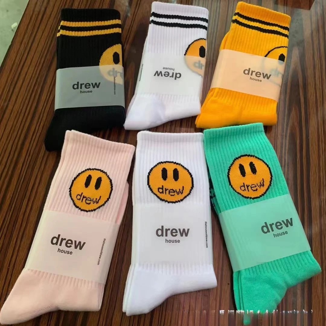 New Drew Smiley Face Socks Jus