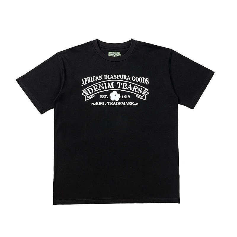 African Diaspora Goods Denim Tears Black T-Shirt