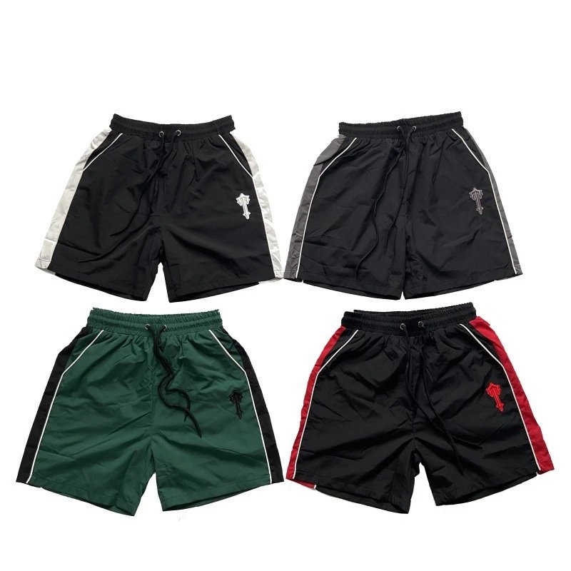 Men and women loose casual summer color block woven trendy sports