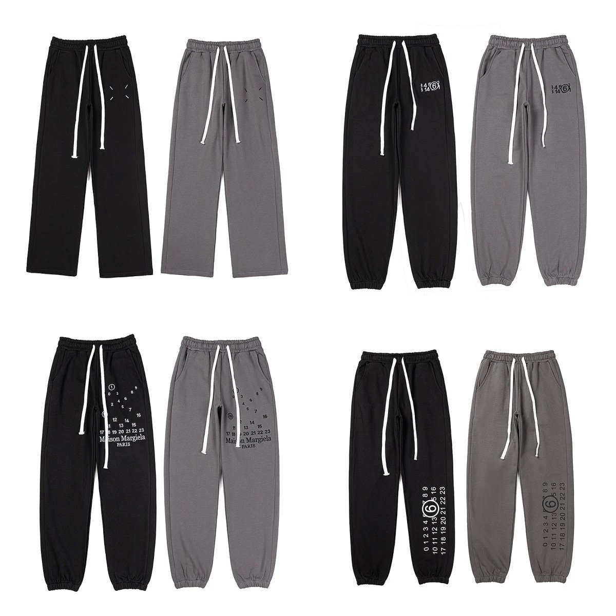 Maison Margiela Black and Grey Sweatpants