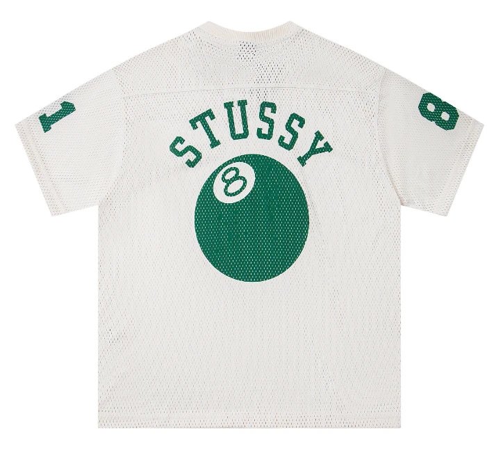 Stussy White Mesh T-Shirt