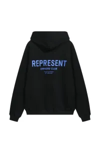 Represent Owners' Club Blue Print Black Hoodie