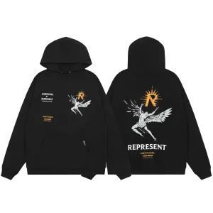 Represent Horizons Hoodie Black