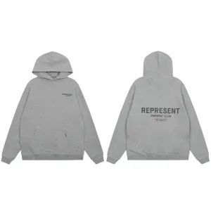 Represent Owners' Club Oversized Hoodie Gray