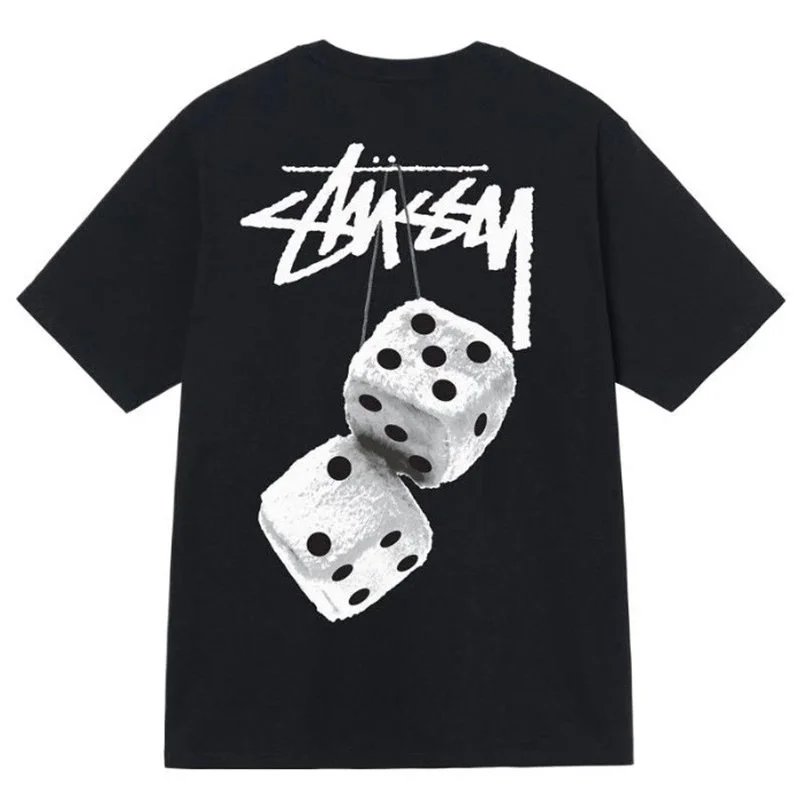Stussy Black Dice Graphic T-Shirt
