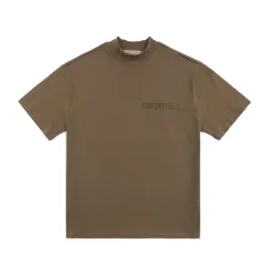 Fear of God Essentials Mock Neck T-Shirt Olive