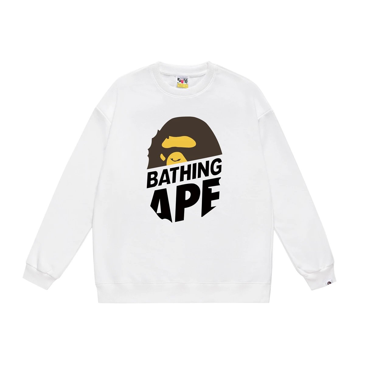 Bathing Ape Bathing Ape White Crewneck Sweatshirt White