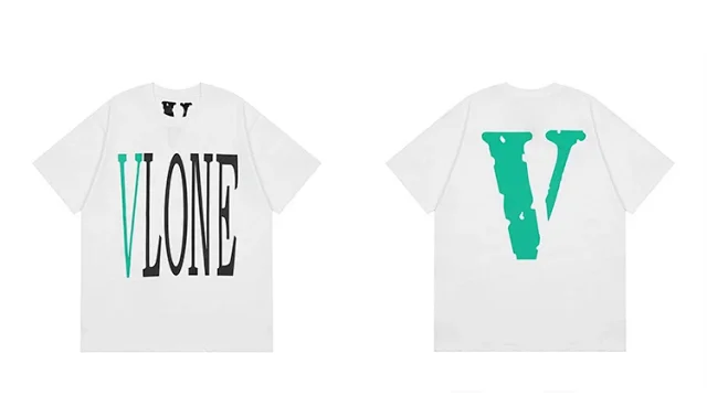VLONE T-Shirts Short-Sleeve V Logo Graphic Print product detail image 12