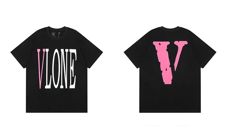 Vlone Black Pink T-S