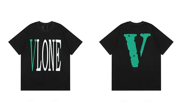 VLONE T-Shirts Short-Sleeve V Logo Graphic Print product detail image 13