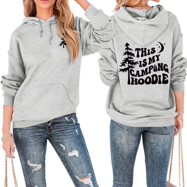 Design This Is My Camping Hoodie Black Hoodie - 14