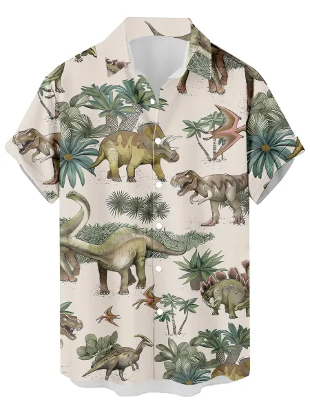 Design Cat Face Print Black Hawaiian Shirt - 17