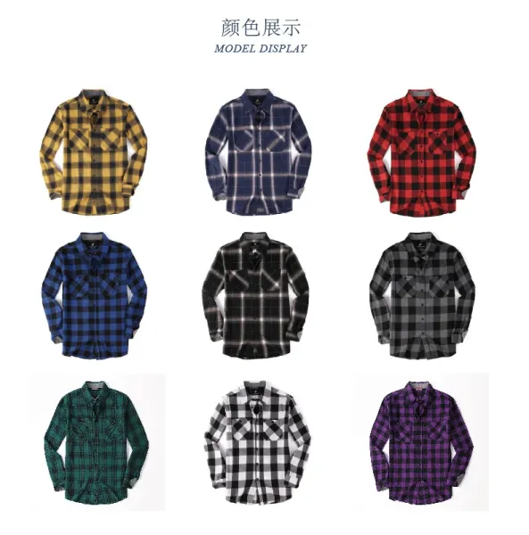 Design Red and Black Buffalo Plaid Shirt Tops Shirt - 5