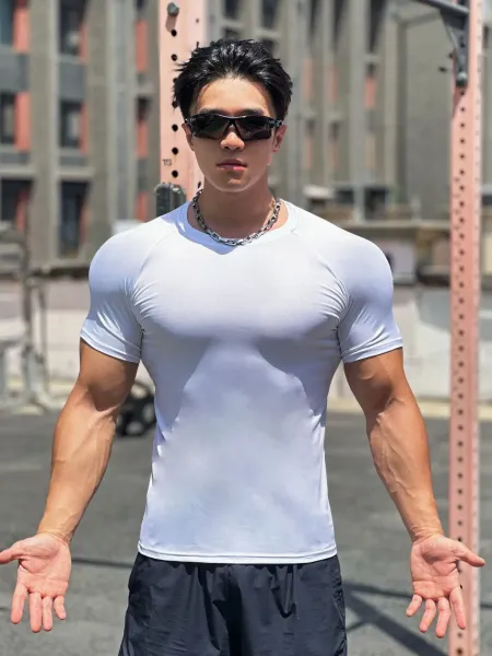 Design Performance Compression T-Shirt White Base-Layer - 11