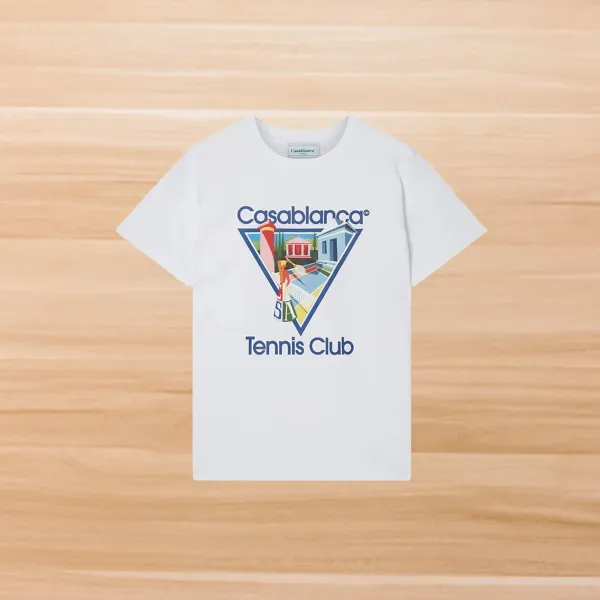 Casablanca Tennis Club White T-Shirt - 1