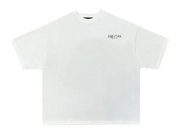 Fear of God Essentials Logo Print White T-Shirt - 14