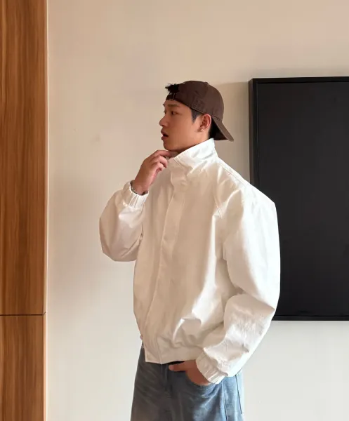 Design Bomber Jacket Olive Gray Outerwear - 6