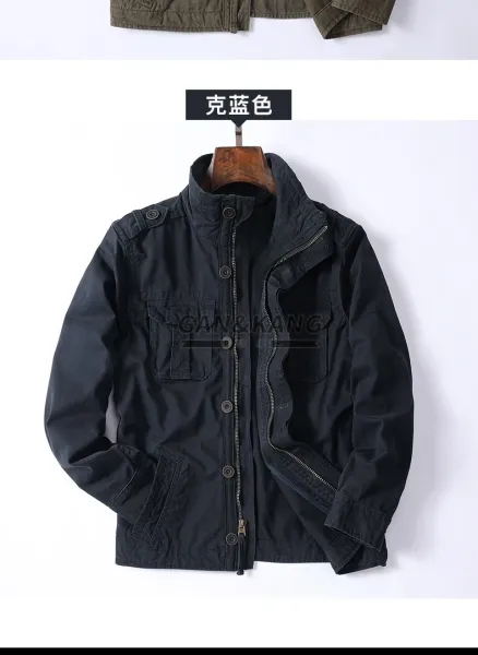 Design Camouflage Military-Style Field Jacket Multicolor Outerwear Outerwear.jacket - 10