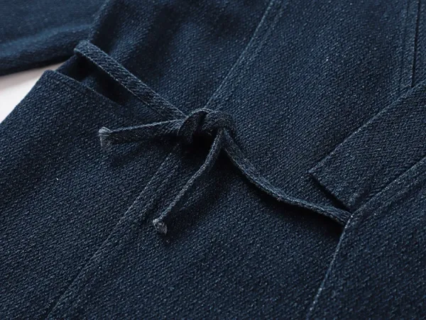 Design Haori Jacket Navy Blue Outerwear - 14