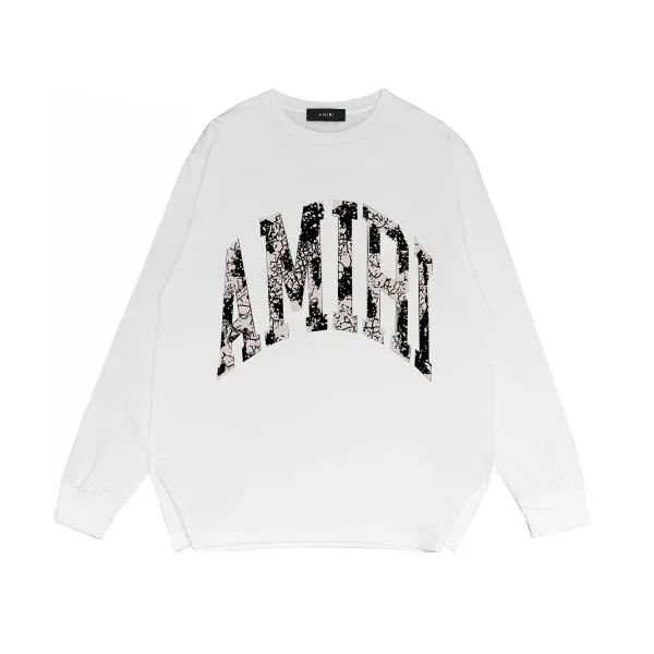 Amiri Arch Logo Long Sleeve T-Shirt White - 1