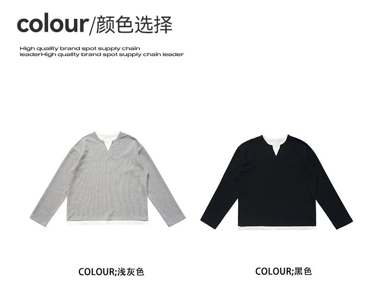 Design Layered Mock Neck Long Sleeve Top Black - 7