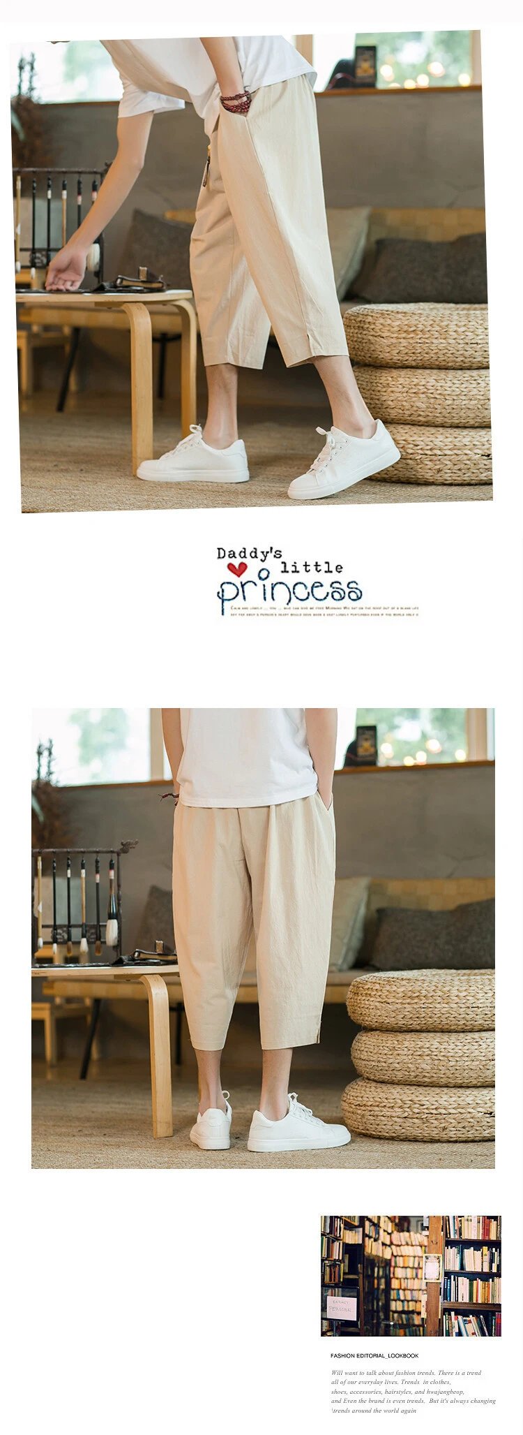 Design Wide-Leg Cropped Pants Black - 9