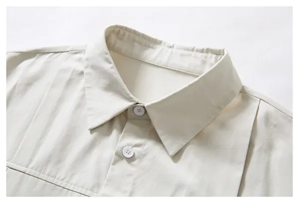 Design Short-Sleeve Utility Shirt Navy Tops Shirt - 7