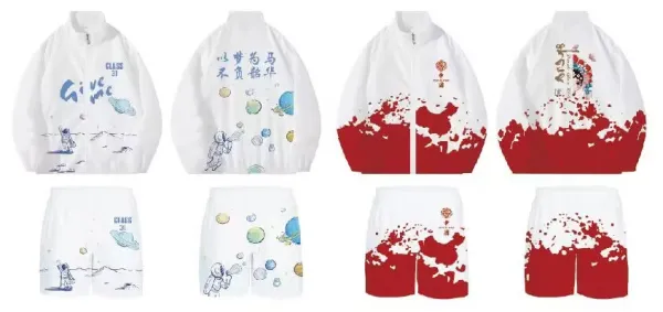 Design Custom Printed Stand-Collar Windbreaker Jacket Multicolor Outerwear - 10