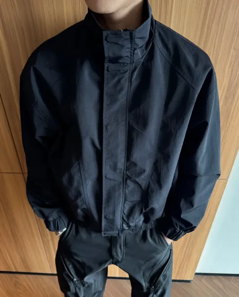 Design Bomber Jacket Olive Gray Outerwear - 25