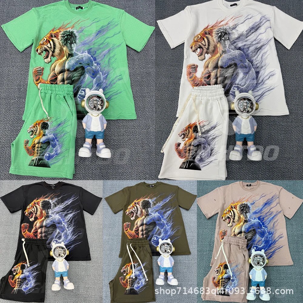 Hellstar Present Eagle Graphic T-Shirt and Sweatpants Set Multicolor - 11
