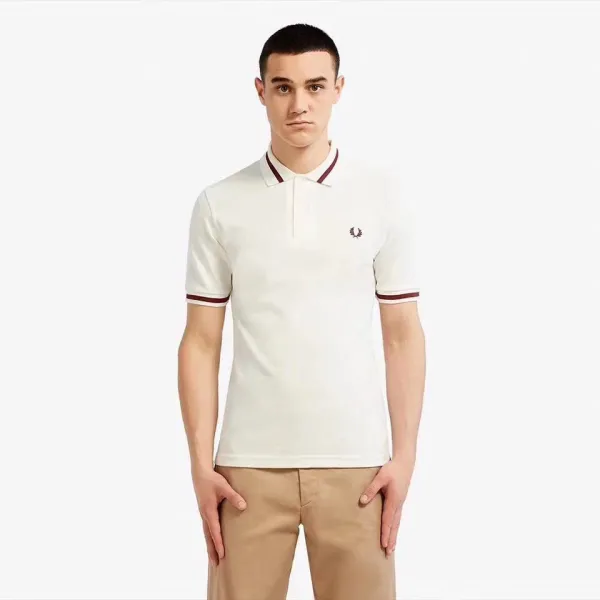 Fred Perry Twin Tipped Polo Olive Green Polo Polo Shirt - 7