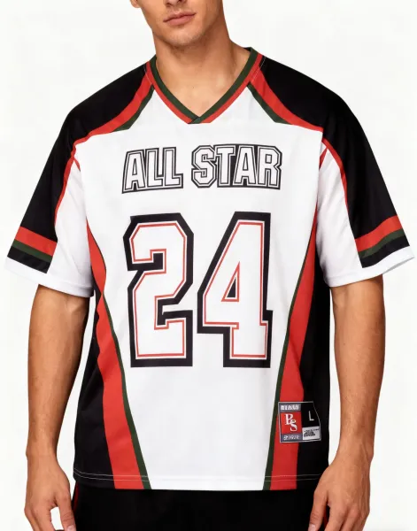 Design Kingson All Star Jersey White / Black / Red Jersey - 9