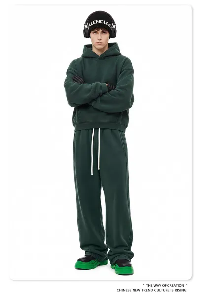Design BE Thrived Vintage Dark Green Sweatpants - 27