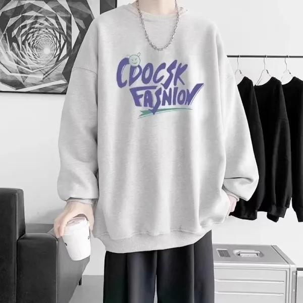 Design CDOCSK Fashion Graphic Hoodie Gray - 1