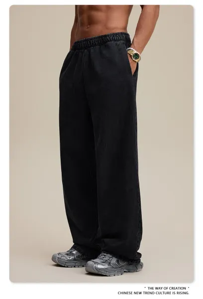 Design BE Thrived Medium Gray Drawstring Waist Pants - 27