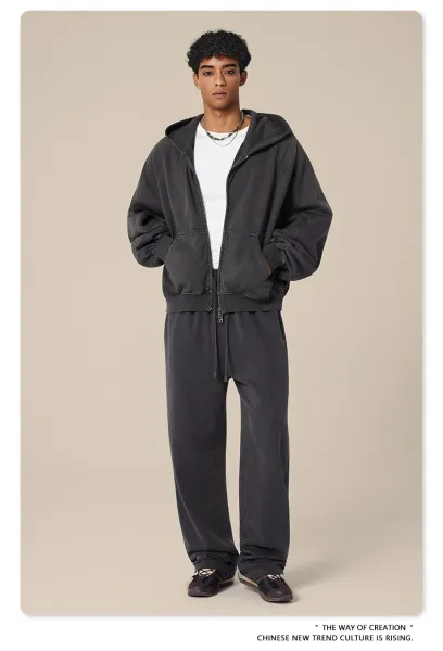 Design BE Thrived Medium Gray Drawstring Waist Pants - 42