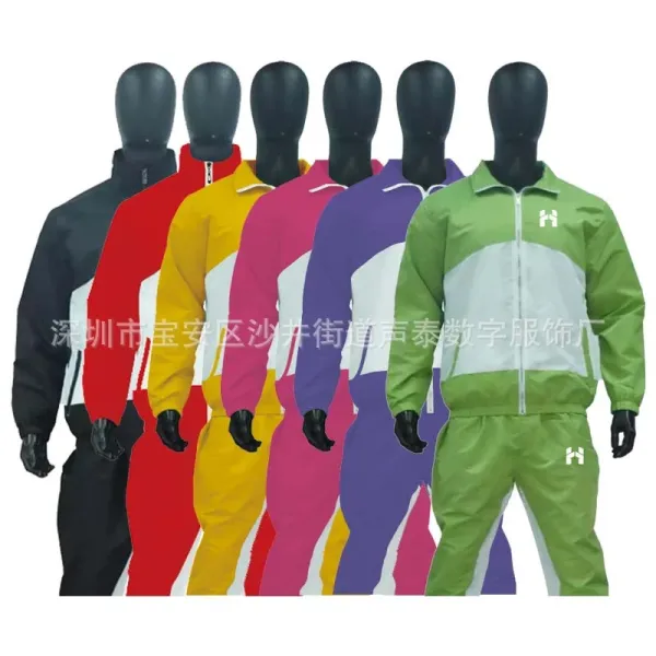 Design Custom Printed Stand-Collar Windbreaker Jacket Multicolor Outerwear - 2