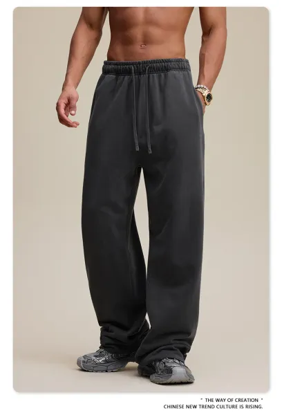 Design BE Thrived Medium Gray Drawstring Waist Pants - 48